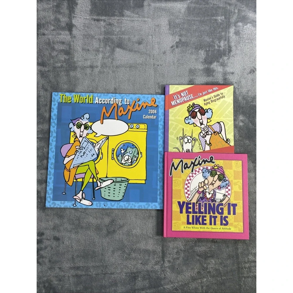 VTG Hallmark Gift Books Maxine 2004 Calendar Not Menopause Lot of 3 Humor HB/TPB